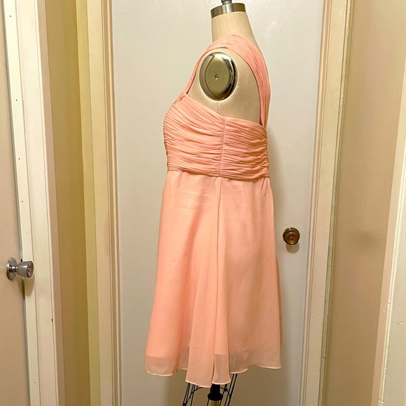 SINGLE STRAP PLEATED EMPIRE WAIST A-LINE DRESS - Picture 2 of 5